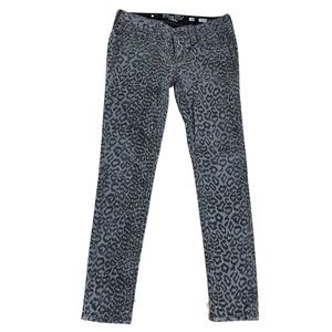 Miss me signature skinny grey black leopard jeans 28 waist